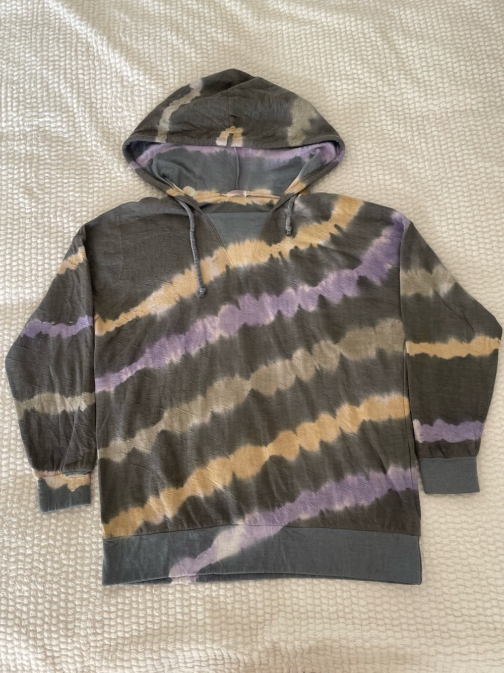 FP Movement by Free People | Gray Tie-Dye Hoodie Top | Workout Top - Picture 3 of 12